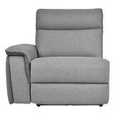 Maroni Power LSF Reclining Chair with Power Headrest and USB Port in Dark Gray/Light Gray 8259-LRPWH
