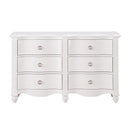 Meghan 6 Drawer Dresser in White 2058WH-5