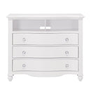 Meghan 3 Drawer Media Chest in White 2058WH-11