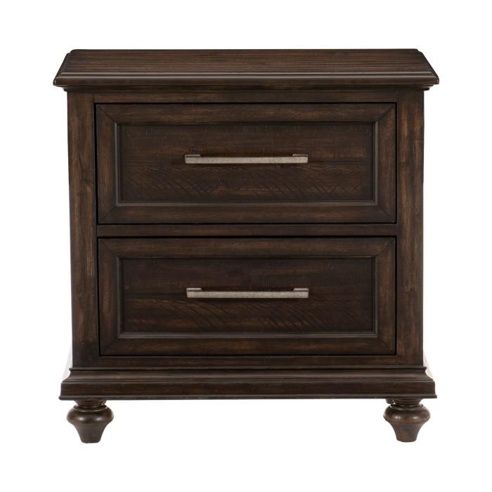 Homelegance Cardona Nightstand in Driftwood Charcoal 1689-4 image