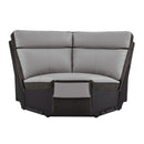 Laertes Corner Seat in Taupe Gray 8318-CR