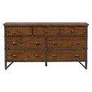 Holverson Dresser in Rustic Brown & Gunmetal 1715-5