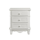 Clementine 3 Drawer Night Stand in White B1799-4