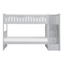 Orion Bunk Bed w/ Reversible Step Storage in Gray B2063SB-1*