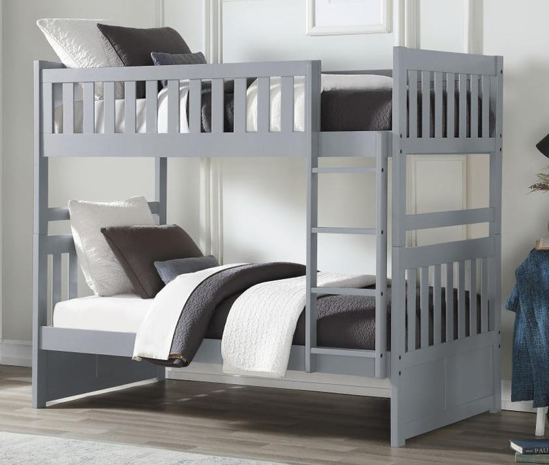 Homelegance Orion Twin/Twin Bunk Bed in Gray B2063-1*