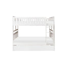 Galen Full/Full Bunk Bed w/ Twin Trundle in White B2053FFW-1*R