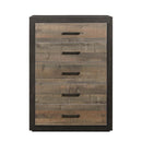 Miter Chest in Rustin Mahogany & Dark Ebony 1762-9