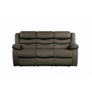 Discus Double Reclining Sofa in Brown 9526BR-3