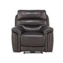 Lance Power Reclining Chair with Power Headrest and USB Port in Brown
