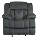 Laurelton Glider Reclining Chair in Charcoal 9636CC-1