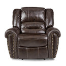 Center Hill Glider Reclining Chair in Dark Brown 9668BRW-1