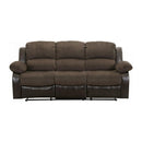 Granley Double Reclining Sofa in Chocolate 9700FCP-3
