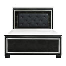 Allura King Panel Bed in Black