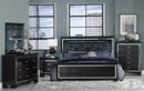 Allura King Panel Bed in Black