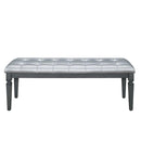 Allura Bed Bench in Gray 1916GY-FBH