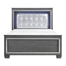 Allura Queen Panel Bed in Gray 1916GY-1*
