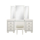 Allura Vanity Dresser with Mirror in White 1916W-15*