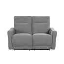 Edition Power Double Lay Flat Reclining Loveseat in Dove Grey 9804DV-2PWH