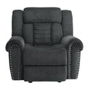 Nutmeg Glider Reclining Chair in Charcoal Gray 9901CC-1