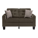 Lantana Loveseat in Chocolate 9957CH-2