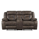 Madrona Double Reclining Loveseat in Dark Brown 9989DB-2
