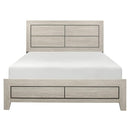 Quinby Queen Panel Bed in Light Brown 1525-1