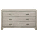 Quinby 6 Drawer Dresser in Light Brown 1525-5