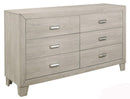 Quinby 6 Drawer Dresser in Light Brown 1525-5