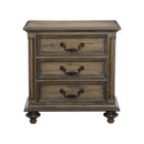 Rachelle 3 Drawer Nightstand in Weathered Pecan 1693-4