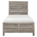 Mandan Twin Panel Bed in Weathered Gray 1910GYT-1*