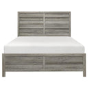 Mandan Queen Panel Bed in Weathered Gray 1910GY-1*