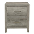 Mandan 2 Drawer Nightstand in Weathered Gray 1910GY-4