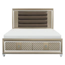 Loudon Queen Platform with Storage Bed in Champagne Metallic 1515-1*