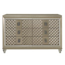 Youth Loudon 6 Drawer Dresser in Champagne Metallic B1515-5