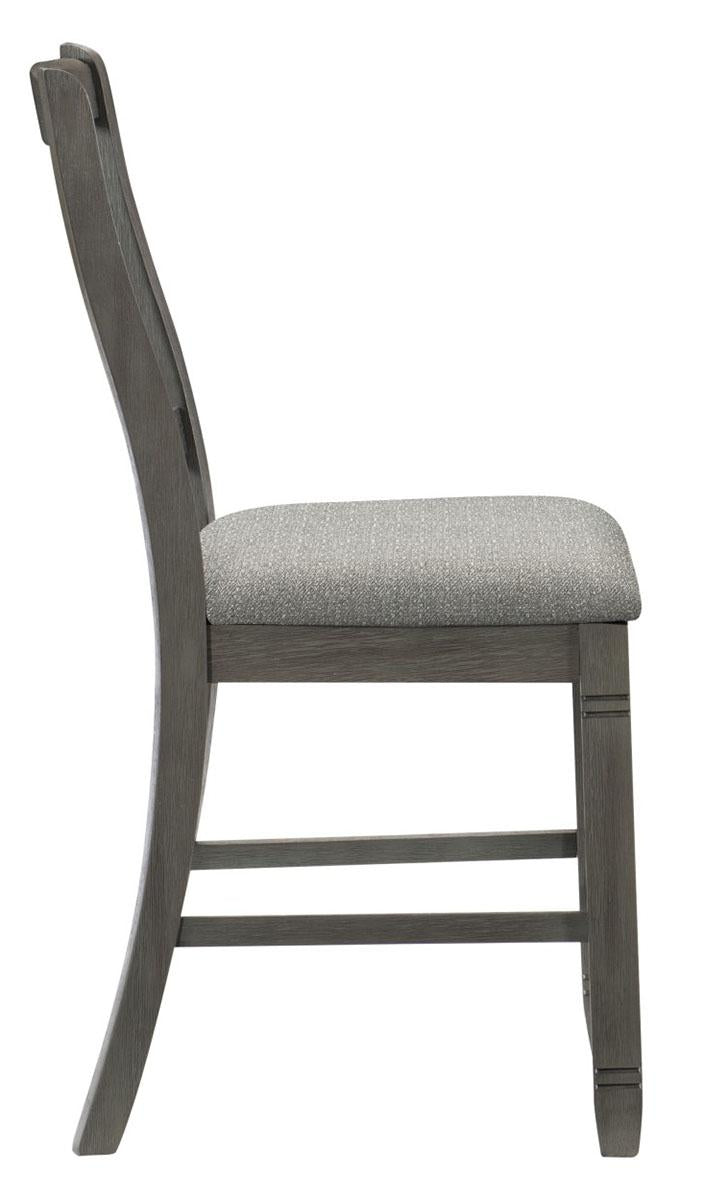 Homelegance Granby Counter Height Chair in Antique Gray (Set of 2)