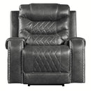 Putnam Power Reclining Chair in Gray 9405GY-1PW