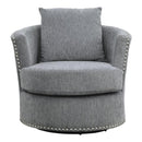 Morelia Swivel Chair in Dark Gray 9468DG-1