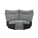 Tesoro Corner Seat in Dark Gray 9509DG-CR