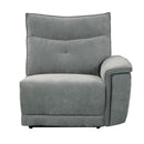Tesoro Power Right Side Reclining Chair in Dark Gray 9509DG-RRPWH
