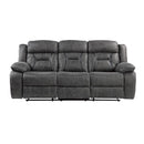 Madrona Hill Double Reclining Sofa in Gray 9989GY-3