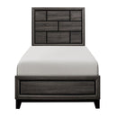 Davi Twin Panel Bed in Gray 1645T-1*