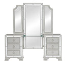 Avondale Vanity Dresser with Mirror in Silver 1646-15