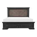 Bolingbrook Queen Upholstered Storage Platform Bed in Coffee 1647-1*