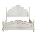 Cinderella Full Poster Bed in Antique White