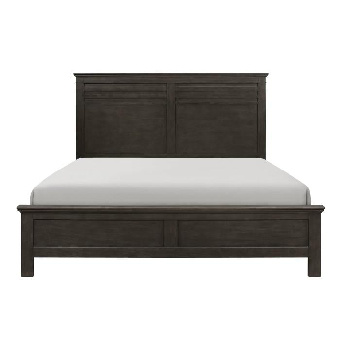 Blaire Farm Full Panel Bed in Saddle Brown Wood 1675F-1*