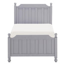 Wellsummer Twin Panel Bed in Gray 1803GYT-1*