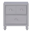 Wellsummer 2 Drawer Nightstand in Gray 1803GY-4