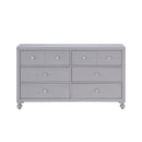 Wellsummer 6 Drawer Dresser in Gray 1803GY-5