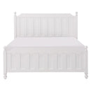 Wellsummer Full Panel Bed in White 1803WF-1*