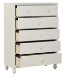 Wellsummer 5 Drawer Chest in White 1803W-9